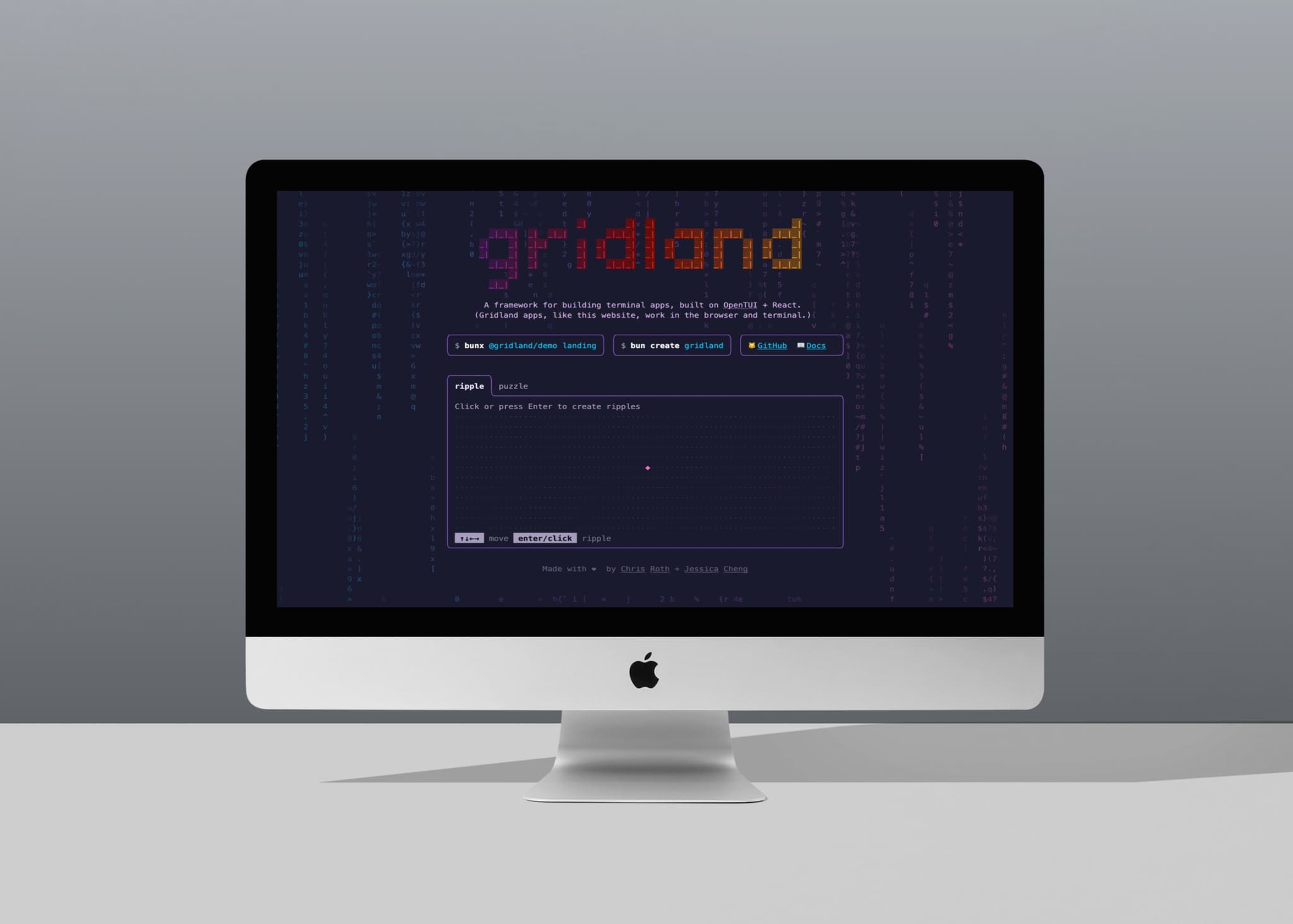gridland hero background