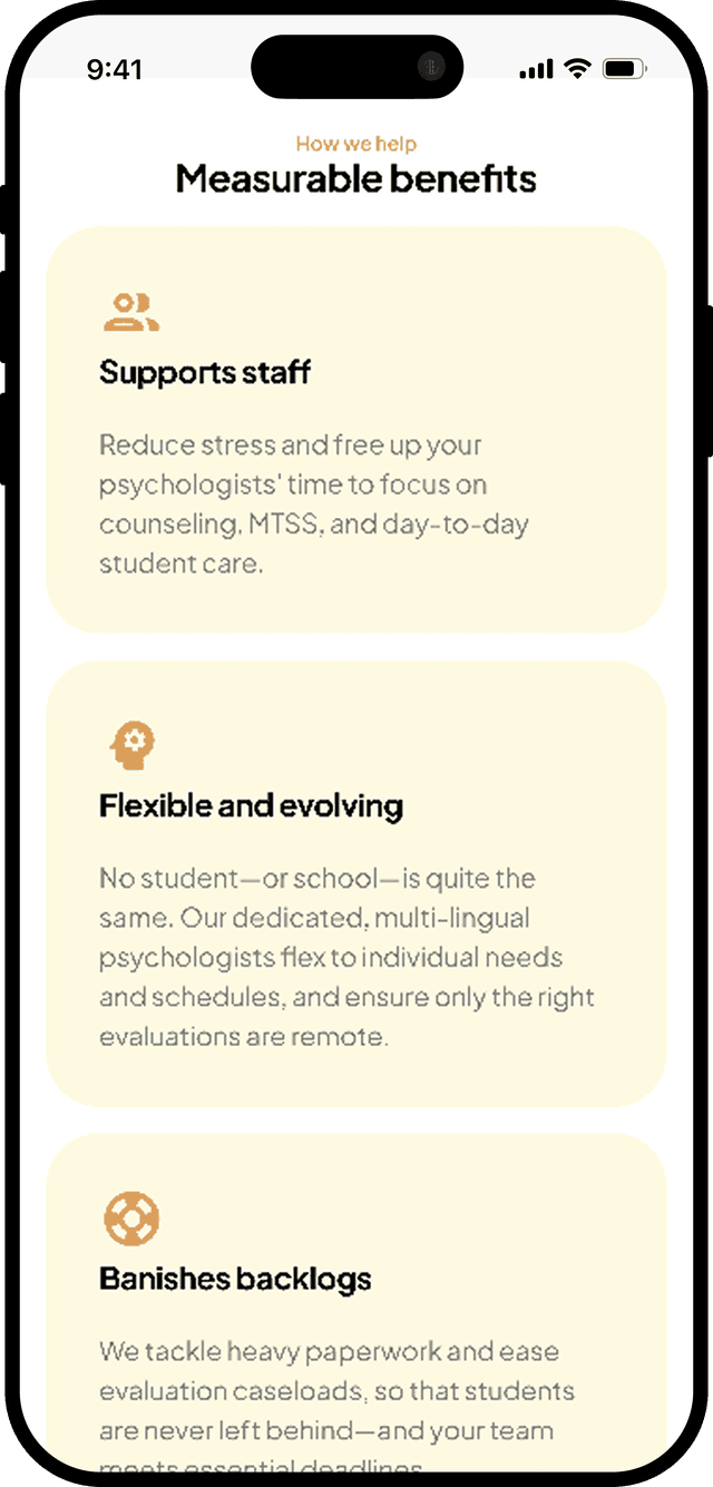 Third mobile screen of Lilypad's responsive design