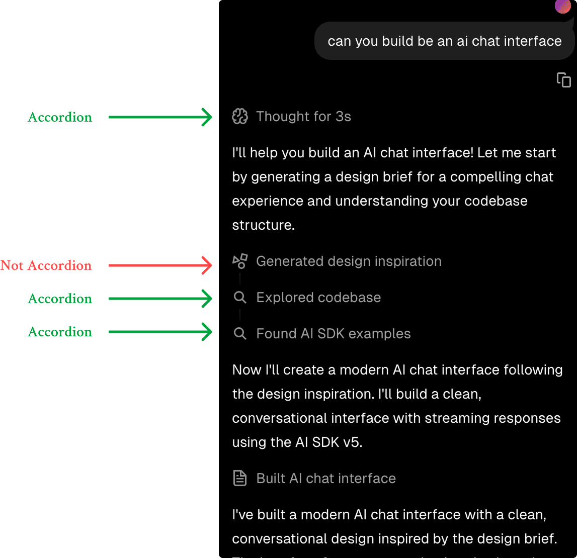 Vercel chat interface